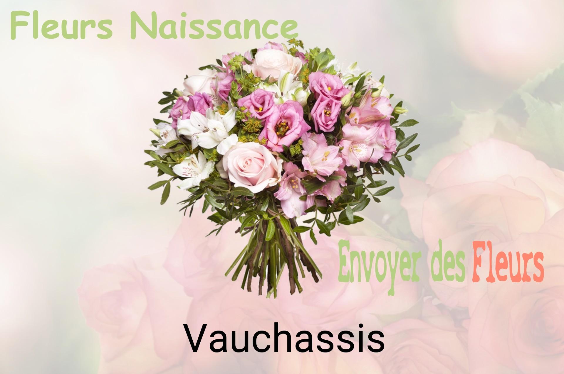 Bouquet de fleurs de naissance livré à Vauchassis